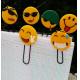 Funny Emoji Rubber PVC Bookmarks / 3d PVC Book Clips For Scenic Spot Promotional Gift