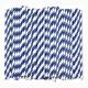 Striped Pattern Paper Drinking Straws Disposable Recyclable For Party