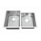 Double Bowl Undermount Kitchen Sink Manual Made With Polished Surface