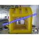 Yellow Inflatable Cash Cube For Play Center / Advertising Inflatable Cash Game