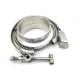 Stainless steel V-band flange clamp assembly stainless steel exhaust clamp