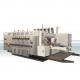 automatic 2 color flexo printing slotting die cutting machine for carton