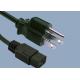 UL CUL CSA 15A 125V 3 Prong IEC C19 TO NEMA 5-15P Electric Stright Plug American UL Power Cord