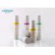 Round Acrylic Lotion Bottles With Pump / Lid 15ml Skin Care Products