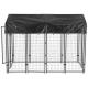 Durable Dog Run Kennel , Large Outdoor Dog Cage With Waterproof Cover