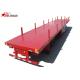 40-Foot Flat Panel Platform Semi Trailer With Cuttings Platform And Waterproof Cover
