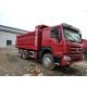 Red 20CBM Used Howo Dump Truck 371HP 375HP 6x4