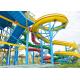 Colorful Commercial Spiral Water Slide / Theme Park Water Slide 1 Year Warranty