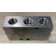 Custom 6061 Lathe Turning Services Hydraulic Manifold Valve Block