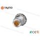 Fixed Socket Panel Mount Connector Full EMC Shielding Chrome Plated Brass Material