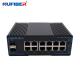 NF6212GM-SFP 12 RJ45 Ports Managed Industrial Ethernet Switch with 2 SFP Fiber Ports and Wide Voltage Dual Power Input