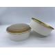 High Quality Take Away Waterproof 1300ML Takeaway Gold Foil Paper Bowl