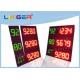 Several Lines LED Gas Price Sign With One Remote Controller CE / ROHS Approved