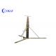 Manual Telescopic Mast Pole Light Portable Antenna Tower With Tripod / Wheels