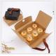 CE FDA Kraft Paper Mooncake Packaging Box With Ribbon