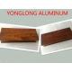 Aluminium Wood Grain Door Profiles Colour / Length / Shape Customized