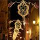 outdoor decorative cross street motif light