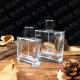Reusable Square Glass Perfume Bottle , Luxury Transparent Perfume Bottle
