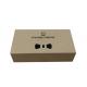 Personalized Brown Kraft Paper Boxes , Hinged Lid Gift Boxes With Magnetic Closure