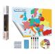 100x36 75x36 Print Dry Erase Laminated Posters Map Learning