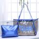 Fashion Clear Shoulder PVC Beach Totes With Interior Pocket