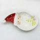 Christmas Santa Claus Ceramic Cake Cookie Plate Gifts Porcelain Holiday Decorative Dinnerware