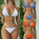 Heart Chain Swimming Suits Bikini Fashion Solid Color Ladies Sexy Swimsuit Bikini