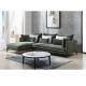 Home Modern Design Deep Green Fabric Sofa Set Corner Couch
