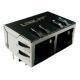 7499221121 Multi-port RJ45 1x2 100Base-T Dual Port With LED Shielded Tabs