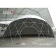 19m Strong Geodesic Dome Party Tents with White PVC Roof Cover For Movies Reflect