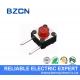 Red Button 2 Pin Right Angle Push Button Switch , 6X6mm Tactile Switch