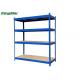 Blue Boltless Industrial Shelving Heavy Carry With Curved Edge , 180cm Length