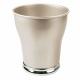 Decorative Metal Small Trash Can Wastebasket, Garbage Container Bin - for Bathrooms, Powder Rooms, Kitchens, Home Office