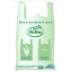 PBAT PLA Cornstarch Grocery Shopping Bag Vest carrier, singlet handle handy killeen bags sacks packaging produce roll