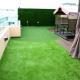 Safe Soft Synthetic Playground Turf Flat Shape UV Proof School Landscaping