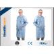 Nonwoven Disposable Lab Coats Protective Medical Clothing with Collar and Zip