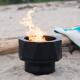 Outdoor Living PFP1513 Smoke Free Fire Pits Portable Pellet Black