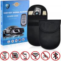 Genuine Leather Car Key Faraday Bag Keyless Fob RFID Blocker Smooth Design