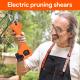 Swansoft 16.8V 2.5CM Battery Cordless Orchard Vineyard Pruner Trimming Scissors Garden Electric Pruning Shears