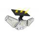 2200mAh 1.5W Dimmable LED Lights Solar 3 Head Wide Angle Outdoor 133pcs LED