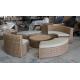 5-piece Outdoor rattan furniture sectional round moon shape sofa set commerical funiture-YS5738