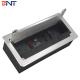 Smart office use cable management brush power data table outlet box