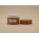 30g 50g Cosmetic Cream Containers With Bamboo Material Outside PP Plastic Inner
