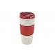 16oz coffee mug with non-slip ring flip lid ecofriendly FDA/LFGB/CA65/CE/E