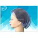 Single use nylon hairnet 20 ", soft and breathable , white , black and blue
