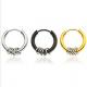Cool Men Jewelry Accessories Small Buckle Ring Hanging Stainless Steel fashion earring findings jewelry Hoops earring