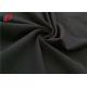 Full Dull Black Color 80% Polyamide 20% Elastane Fabric For Swimwear / Garment