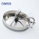 SS316L Sanitary Stainless Steel Oval Inner Opening Manhole Cover For Pressure Vessels