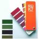 Folded Leaflet Paint Color Cards Single Color 50 X 150 Mm For For Color Collocation