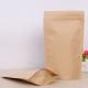 Resealable Doypack Stand Up Pouch k Kraft Paper zipper Bags